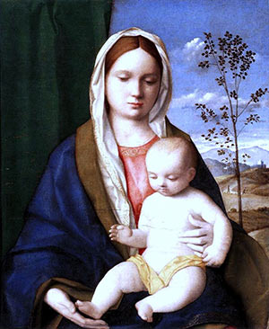 Madonna col Bambino di Giovanni Bellini -  Galleria Borghese Roma