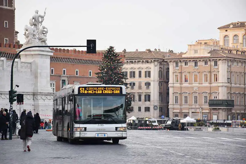 Linea Autobus 665 autobus Atac Circolare San Giovanni in Laterano: San Giovanni → San Giovanni