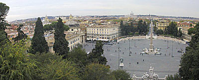 Panorama from Pincio Terrace