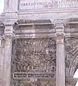 Bas-relief on the arch