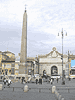 Egyptian Obelisk in Piazza del Popolo - Rome