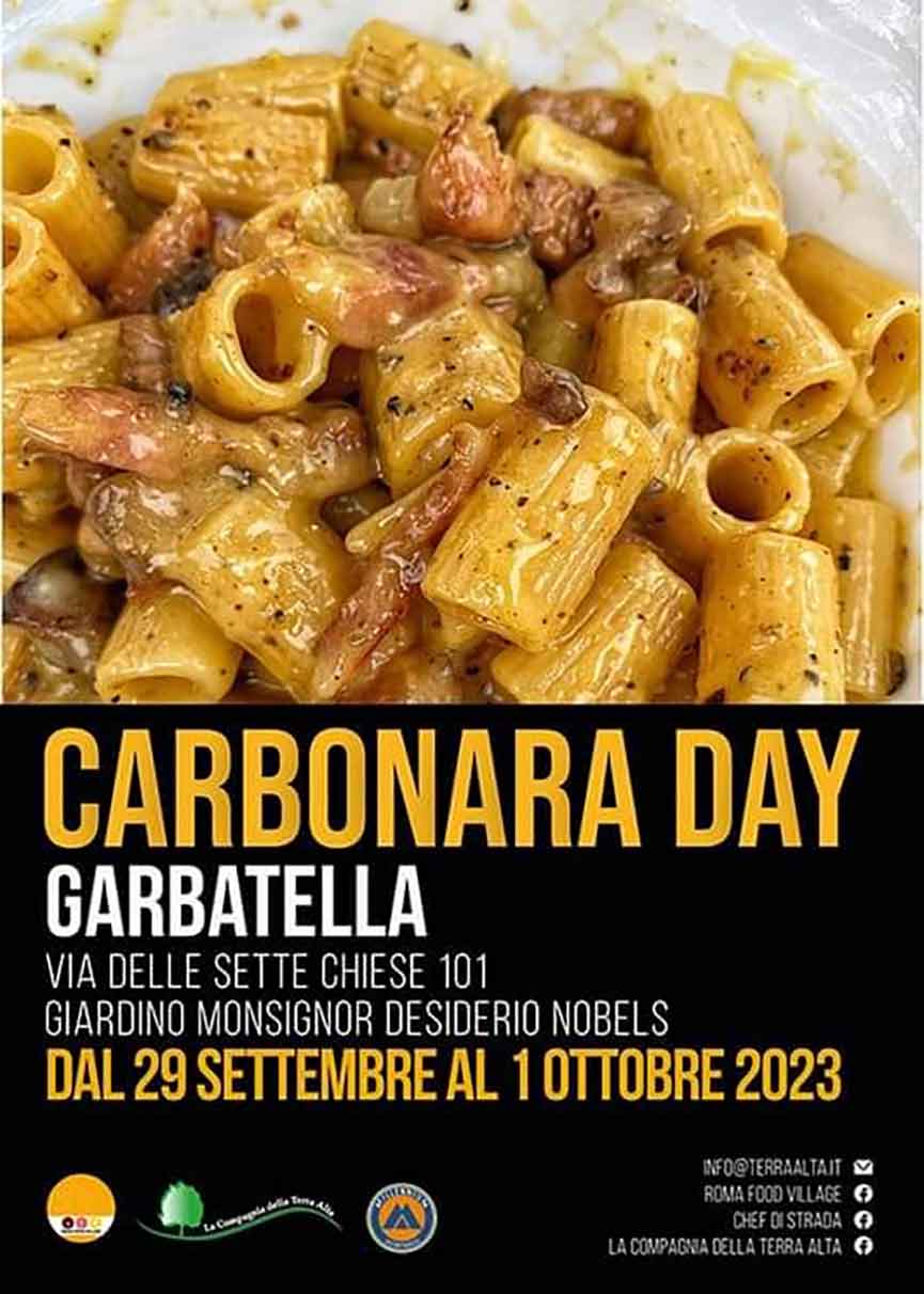 Carbonara Day Garbatella Roma
