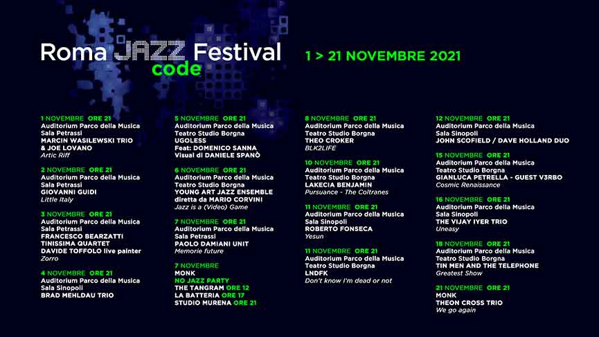 Programma Roma Jazz Festival